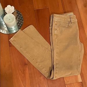 American Eagle. 360 Tan colored jeans. Size 00